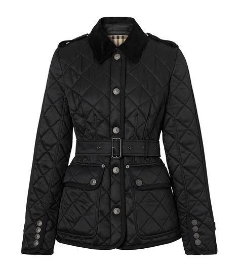 replica womens quilted burberry jacket|burberry diamond quilted jacket women's.